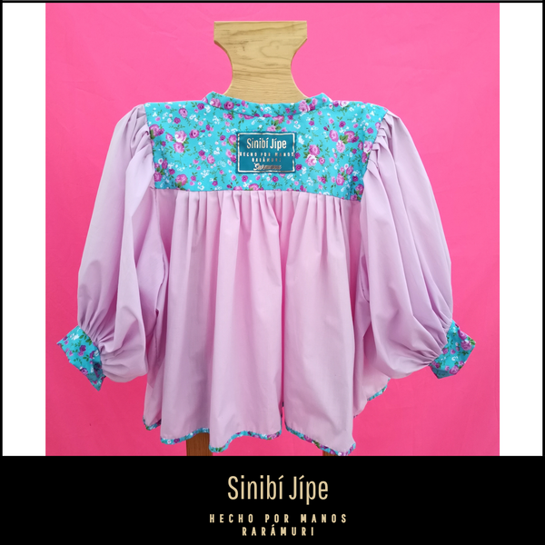 Blusa Tarahumara / Rarámuri-Tradicional-Lila