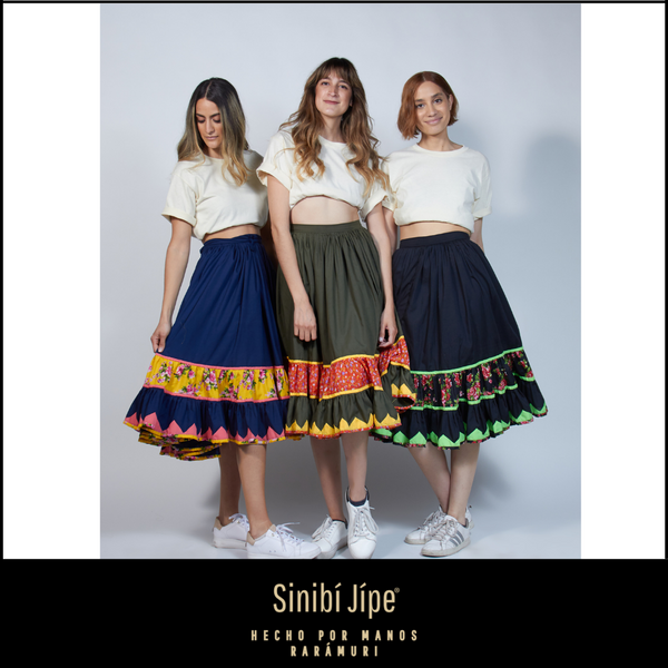 Falda Tradicional Rarámuri/Tarahumara-Mexicana