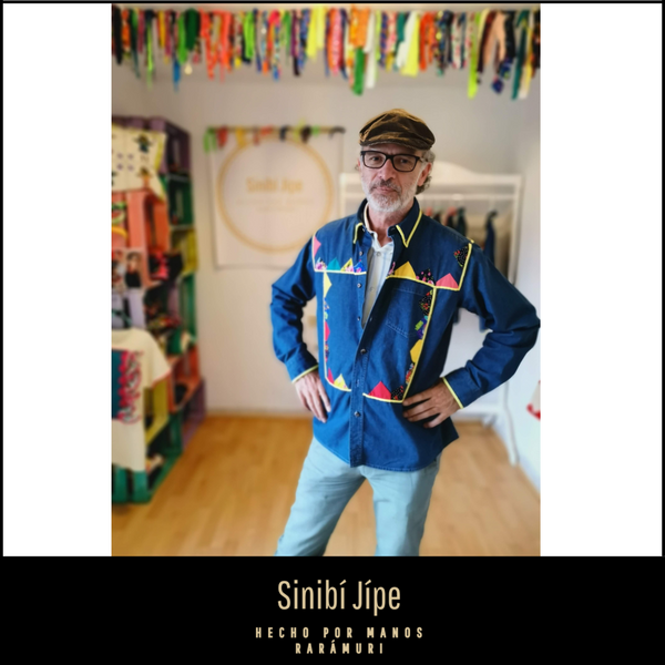 Diseño Kusárare - Camisa Artesanal De Mezclilla