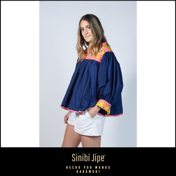 Blusa Tradicional-Azul Marino