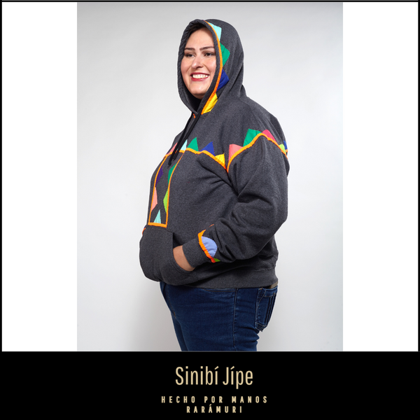 Diseño Narasi - Sudadera con gorro en gris