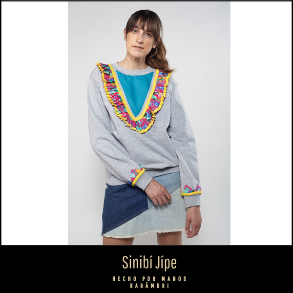 Diseño Agustina - Sudadera gris claro