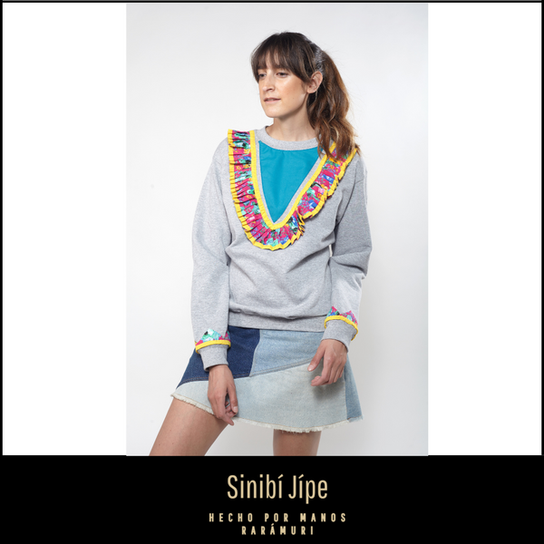 Diseño Agustina - Sudadera gris claro