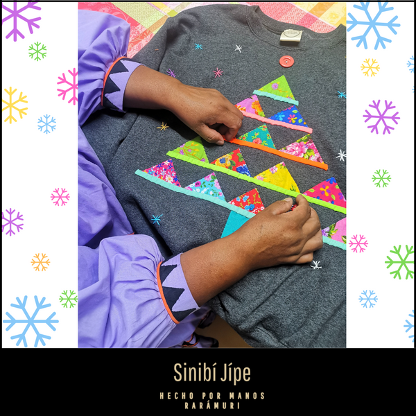 Diseño Navideño Pinito - Sudadera Gris Obscuro