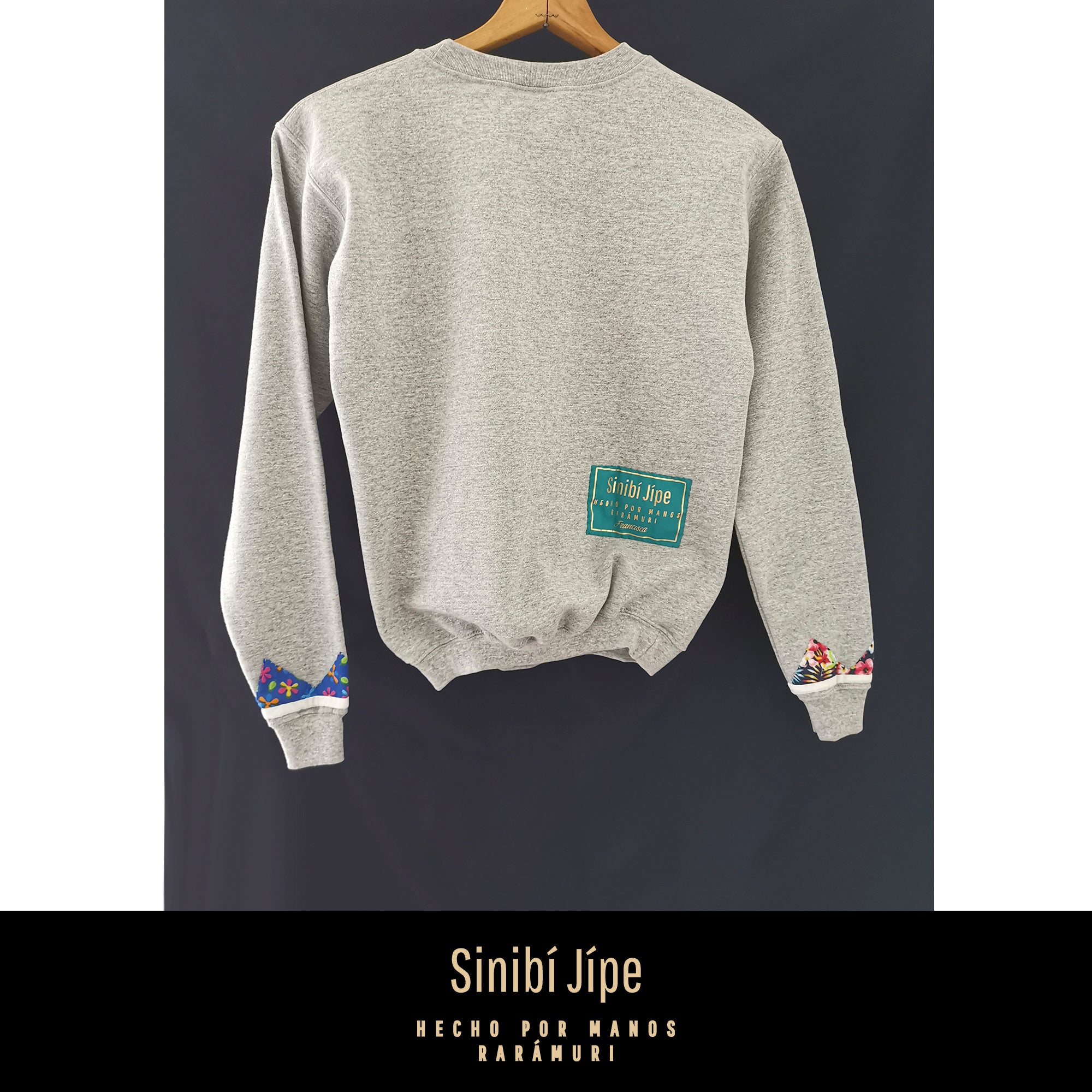 Diseño Marcelina Sudadera sin gorro en color gris