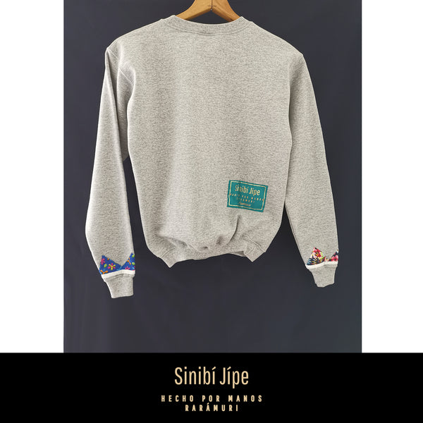 Diseño Marcelina - Sudadera sin gorro en color gris