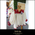 Blusa Tarahumara Tradicional-Blanca con Rojo