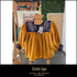 Blusa Tarahumara Tradicional-Mostaza