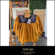 Blusa Tarahumara Tradicional-Mostaza