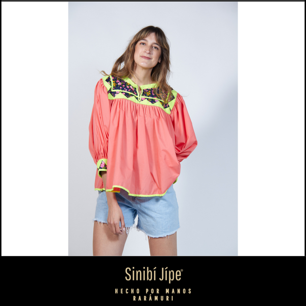 Blusa Tradicional-Salmón