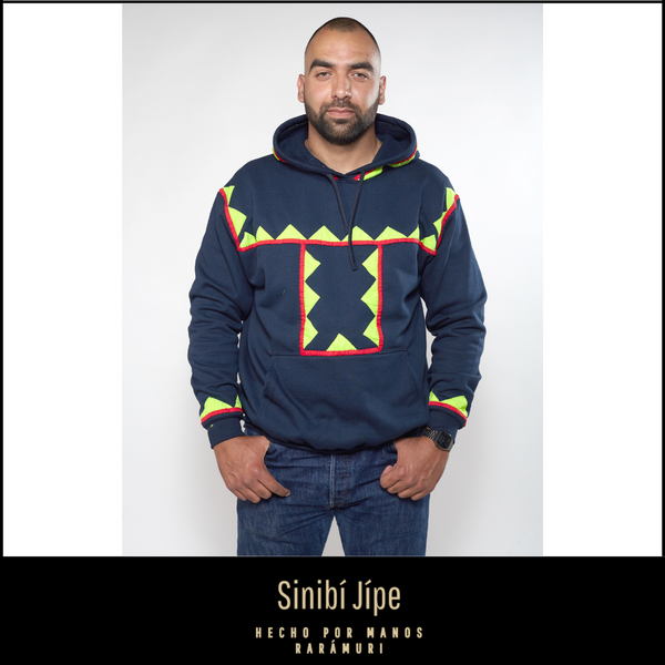 Diseño Lupita - Sudadera con gorro azul marino
