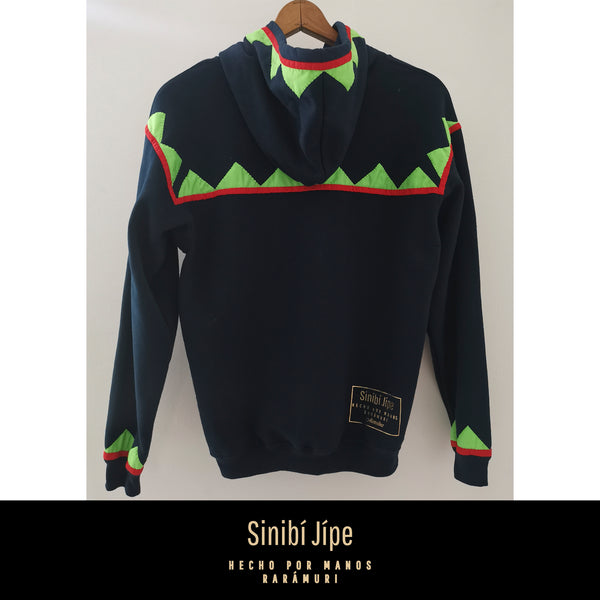 Diseño Lupita - Sudadera con gorro azul marino